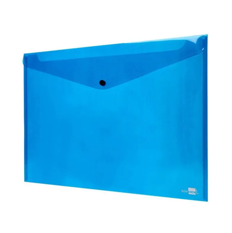 Carpeta sobre Liderpapel con cierre de broche Color azul Din A3