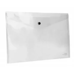 Carpeta sobre Liderpapel con cierre de broche incolora din a4