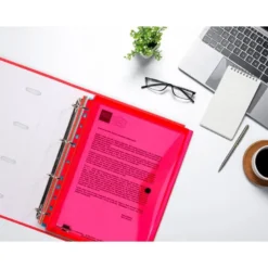 Carpeta tamaño sobre Liderpapel con cierre de broche pack 5
