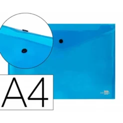 Carpeta tamaño sobre Liderpapel con cierre de broche Color azul
