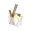 CARRITO MULTIUSOS PLASTICFORTE N 2 TRANSPARENTE CON ASA 240X455X275 MM