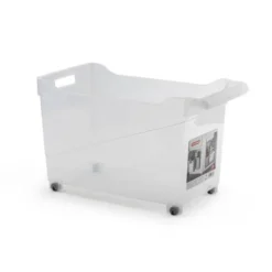 CARRITO MULTIUSOS PLASTICFORTE N 2 TRANSPARENTE CON ASA 240X455X275 MM