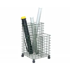 Carrito portaplanos 70x40x40 cm Varilla metálica Negro
