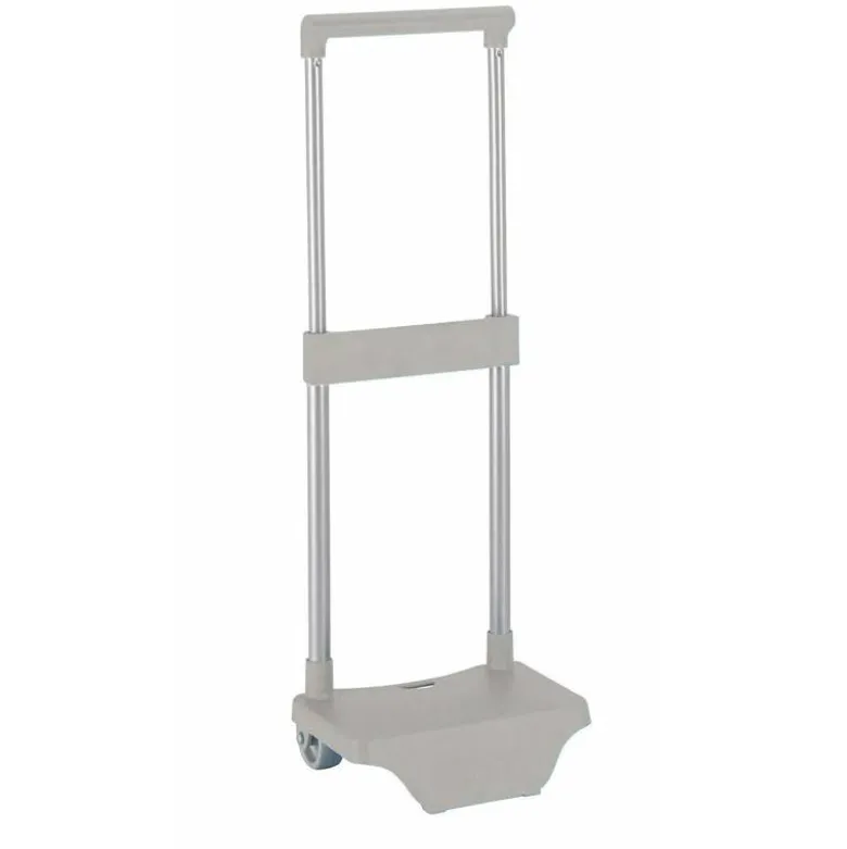 CARRO ESCOLAR SAFTA PORTAMOCHILA PEQUEÑO PLATA 220x170x675 MM