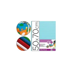 Carton ondulado Liderpapel color celeste