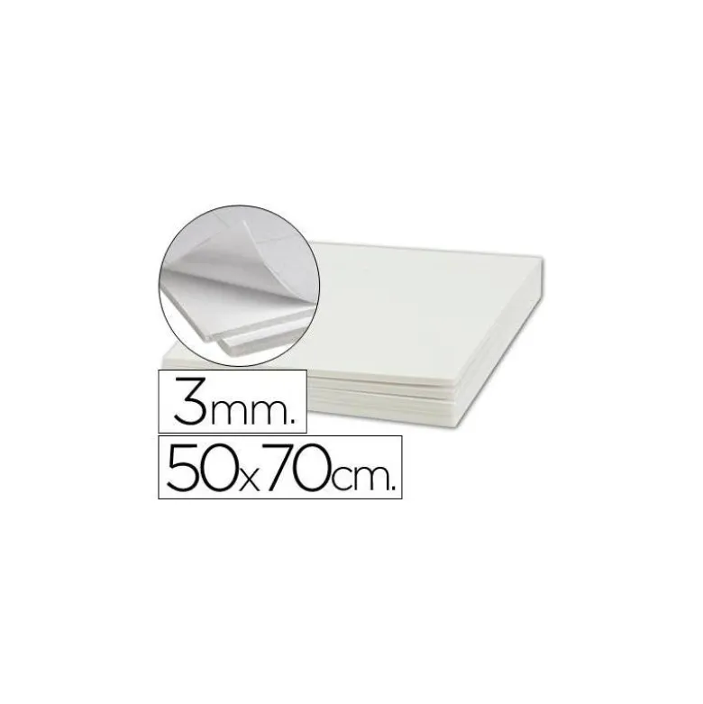 Carton pluma Liderpapel adhesivo 50 x 70 cm Espesor 3 mm