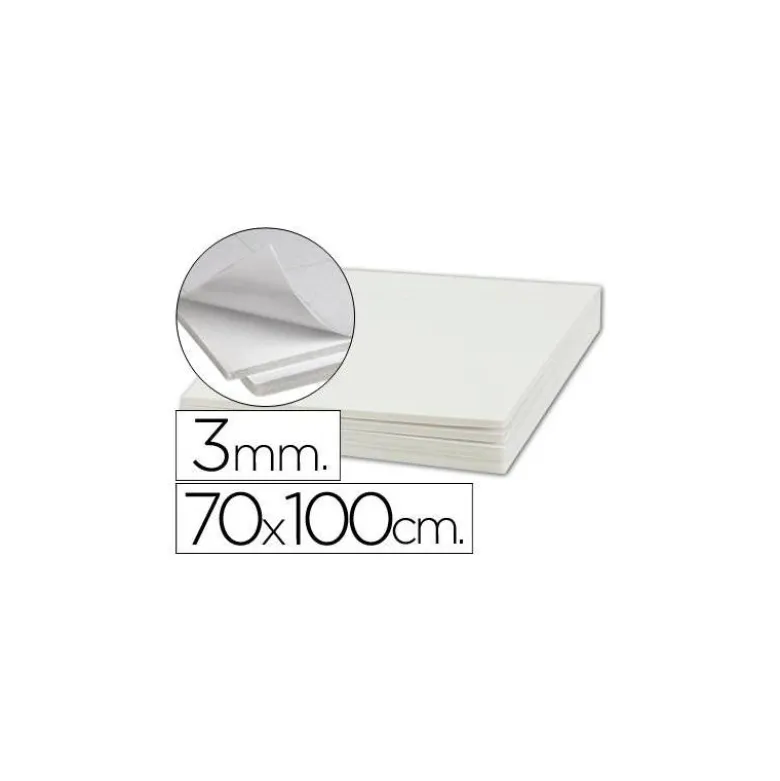 Carton pluma Liderpapel adhesivo 70 x 100 cm Espesor 3 mm