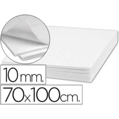 CARTON PLUMA LIDERPAPEL BLANCO ADHESIVO 1 CARA 70X100CM ESPESOR 10 MM