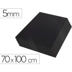 CARTON PLUMA LIDERPAPEL NEGRO DOBLE CARA 70X100CM ESPESOR 5 MM