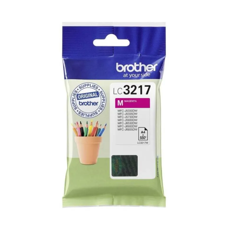 Cartucho Brother color magenta LC3217M mfcj6530 / mfcj6935