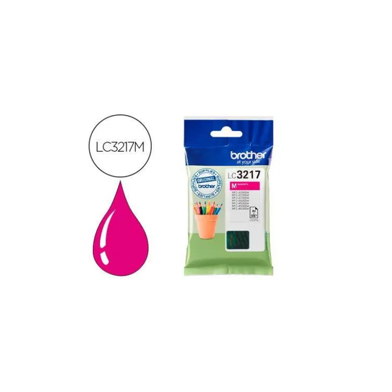 Cartucho Brother color magenta LC3217M mfcj6530 / mfcj6935