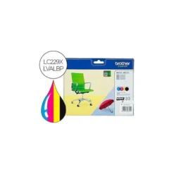 Cartucho Brother LC 229 multipack con 4 colores LC229XLVALBP mfc-j5320dw / j5620dw / j5625dw / j5720dw