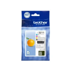 Cartucho Brother LC3211 multipack con 4 colores LC3211VAL dcp-j572 / dcp-j772 / dcp-j774 / mfc-j890 / mfc-j895