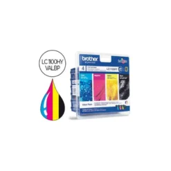 Cartucho Brother LC-1100HYVALBP Tricolor + Negro