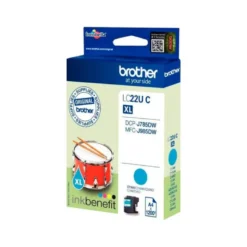 Cartucho Brother LC22UC XL color cian LC22UCBP dcp-j785dw / dcp-j785dwxl / mfc-j985dw / mfc-j985dw