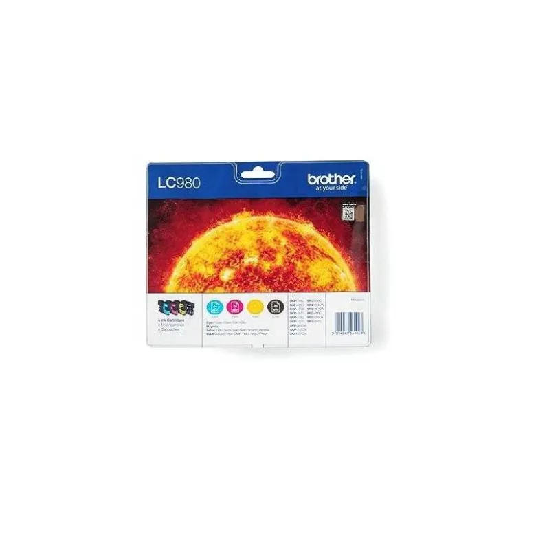 Cartucho Brother LC980VALBP Tricolor + Negro dcp-145 dcp-165 mfc-250 mfc-290