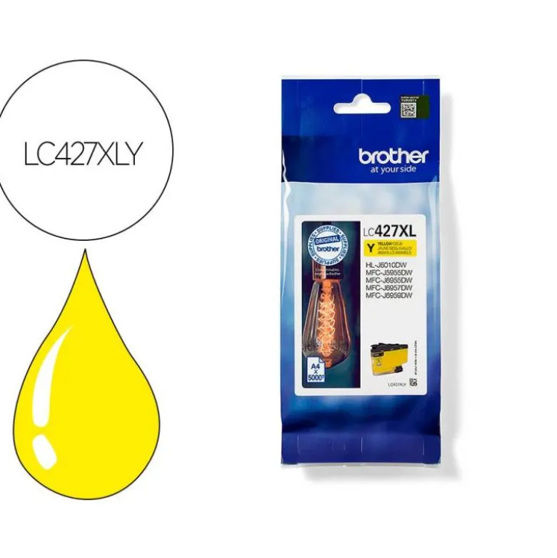 CARTUCHO BROTHER LC427XLY AMARILLO mfcj4340dw / 4540dw / 4540dwxl
