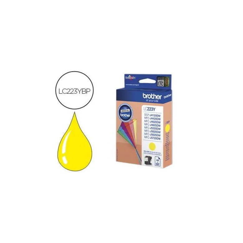 Cartucho Brother LC223Y color Amarillo dcp4120dw mfcj4420dw mfcj4620dw mfcj5320dw