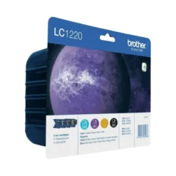 Cartucho Brother Pack 4 colores LC-1220VALBP, DCP J525W, J725DW, J925DW, MFC J430W, J625DW, J825DW, J825