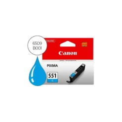 Cartucho Canon CLI-551 Pixma color Cian 6509B001