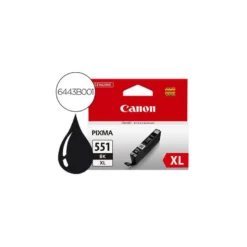 Cartucho Canon CLI-551 XL Pixma color Negro 6443B001