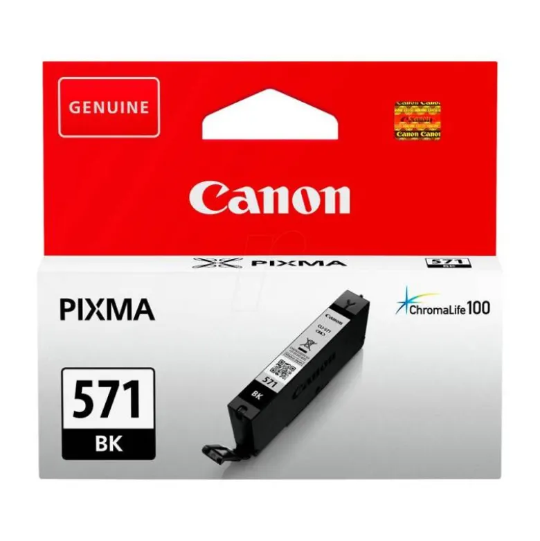 Cartucho Canon CLI-571BK color Negro ts5051/ ts6050 / ts8051 / ts9050