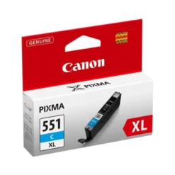 Cartucho Canon CLI-551XL Pixma cian 6444B001