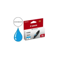 Cartucho Canon CLI-551XL Pixma cian 6444B001