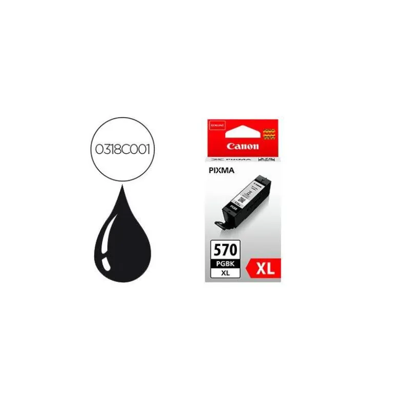 Cartucho Canon PGI-570PGBK XL color Negro 0318C001