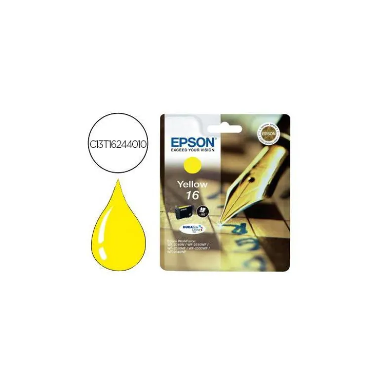 CARTUCHO EPSON 16 COLOR AMARILLO C13T16244012