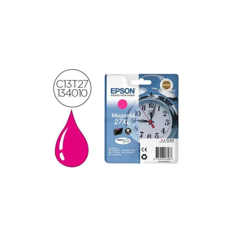 Cartucho Epson 27 XL color magenta C13T27134012