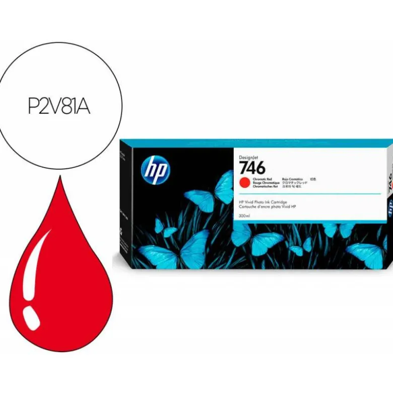CARTUCHO HP N 746 COLOR ROJO P2V81A