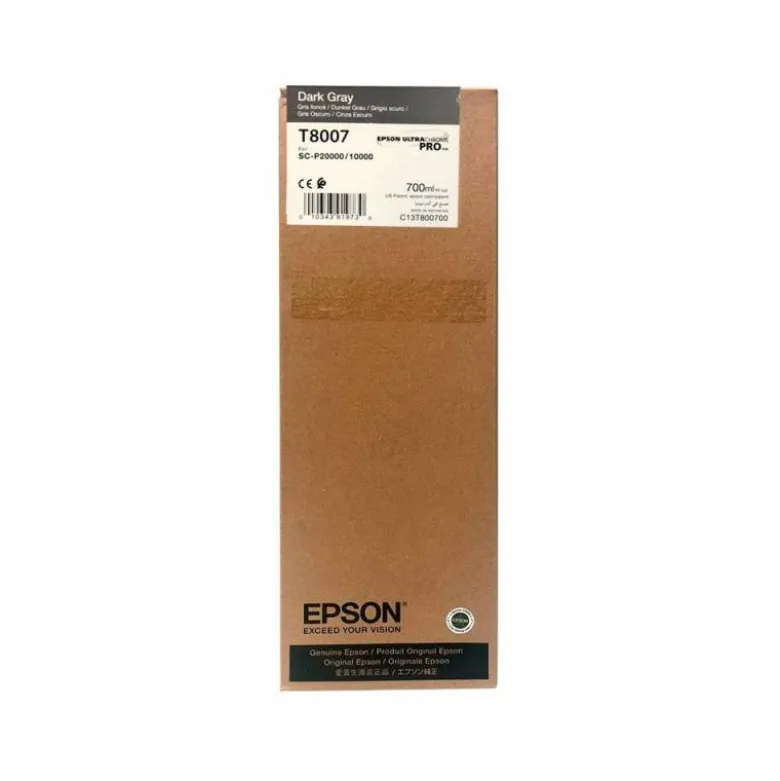 CARTUCHO INK-JET EPSON T8007 COLOR GRIS C13T800700