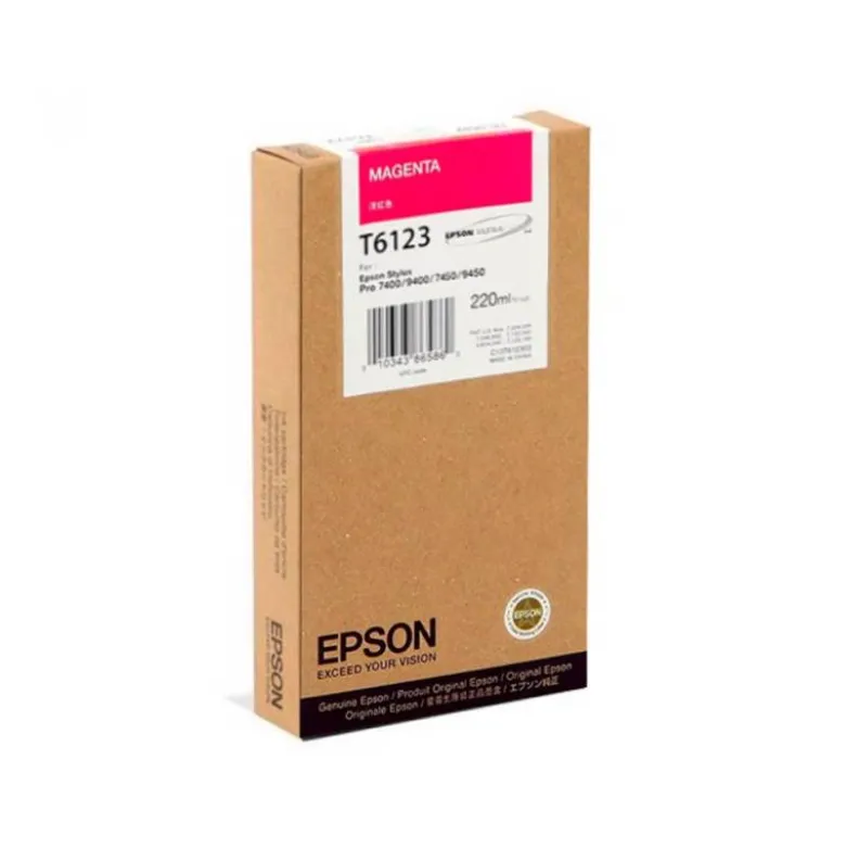 CARTUCHO INK-JET EPSON T6123 COLOR MAGENTA C13T612300