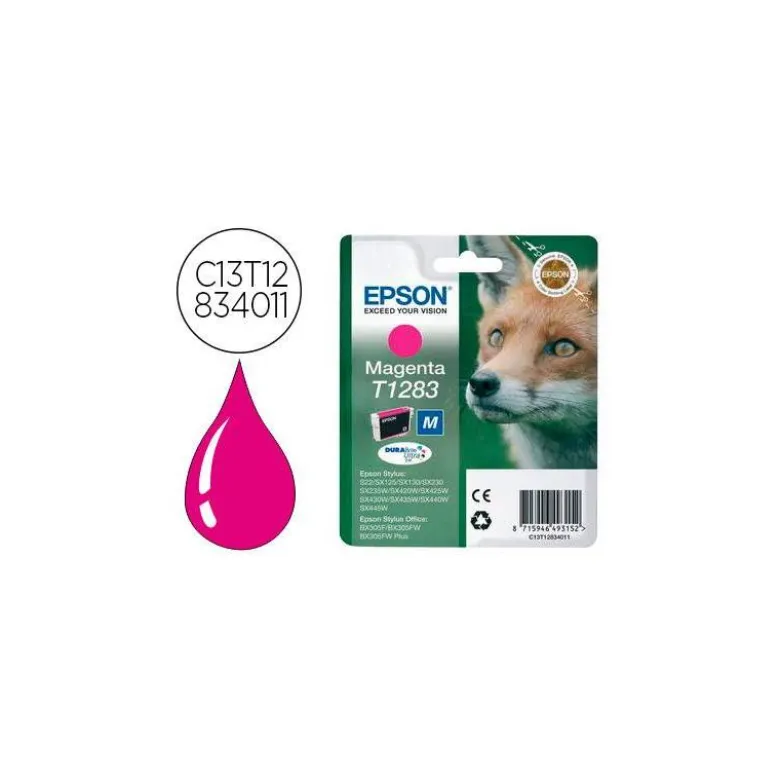 CARTUCHO INK-JET EPSON T1283 COLOR MAGENTA C13T12834012