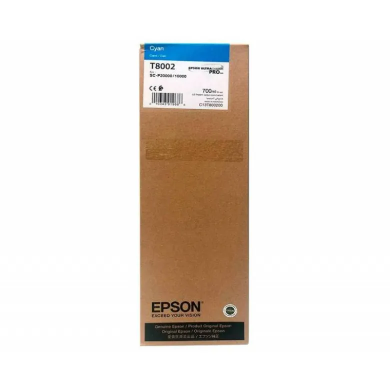 CARTUCHO INK-JET EPSON T8002 COLOR CIAN C13T800200