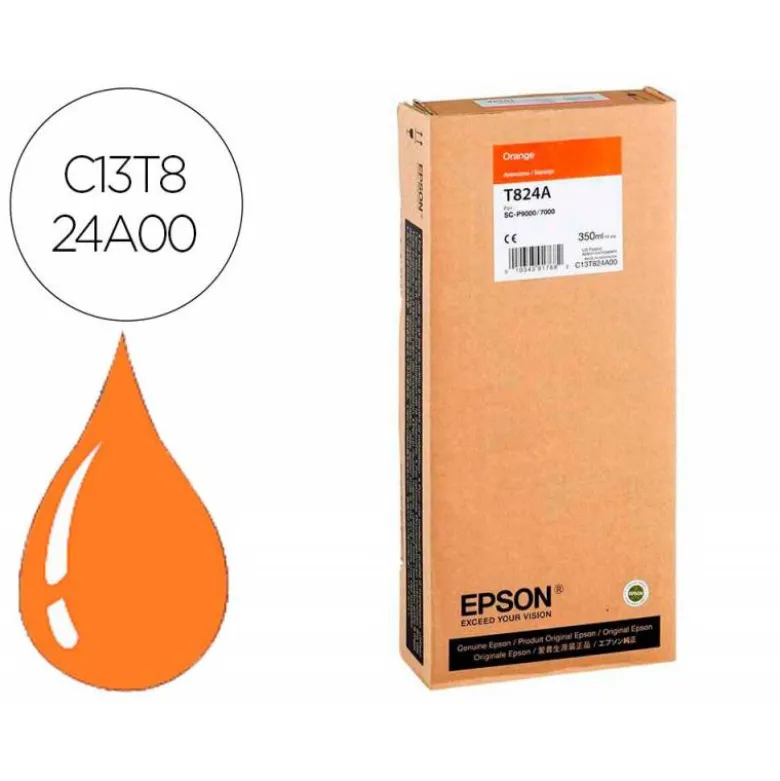 CARTUCHO INK-JET EPSON T824A COLOR NARANJA C13T824A00