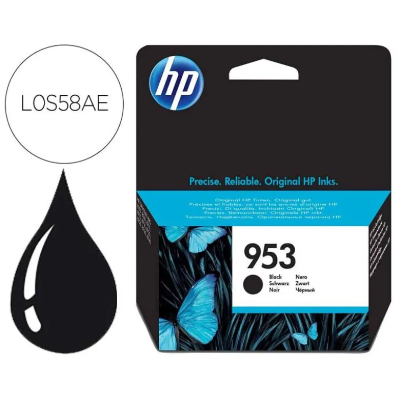 CARTUCHO INK-JET HP 953 COLOR NEGRO L0S58AE