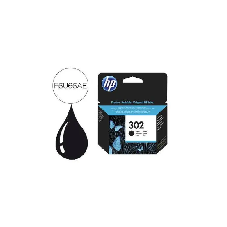 CARTUCHO INK-JET HP 302 COLOR NEGRO F6U66AE