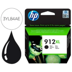 CARTUCHO INK-JET HP 912 XL COLOR NEGRO 3YL84AE