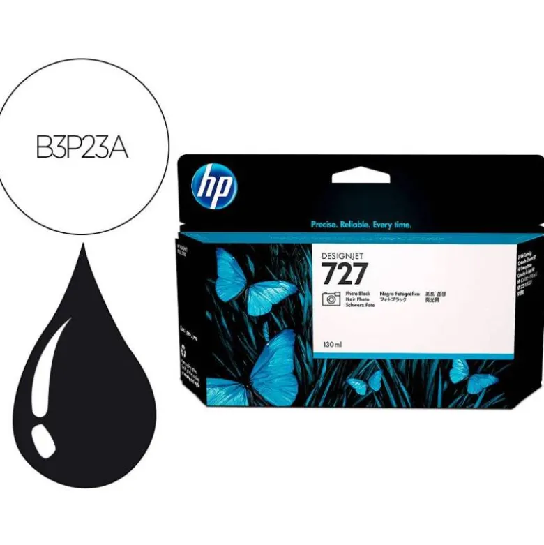 CARTUCHO INK-JET HP DESIGNJET 727 COLOR NEGRO B3P23A