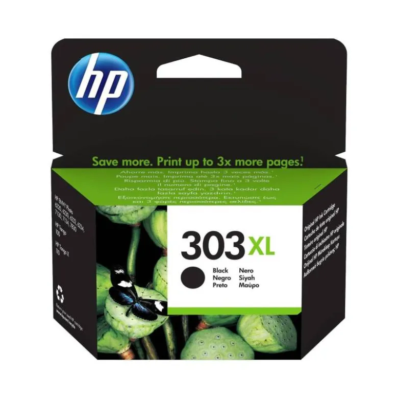 CARTUCHO INK-JET HP 303XL COLOR NEGRO T6N04AE