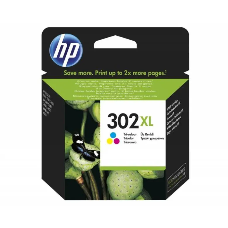 CARTUCHO INK-JET HP 302XL TRICOLOR F6U67AE