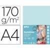 CARTULINA APLI DIN A4 170G/M2 AZUL CLARO PAQUETE DE 50 HOJAS
