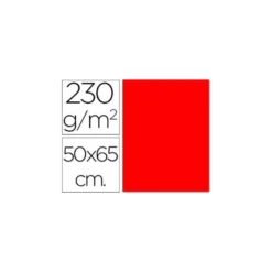 Cartulina color roja fluorescente Sadipal