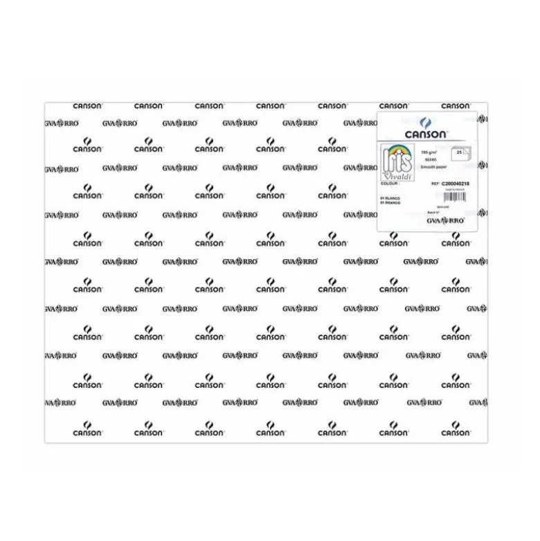 Cartulina Guarro color blanco 500 x 650 mm 185 g/m2
