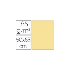 Cartulina Guarro crema 500 x 650 mm de 185 g/m2