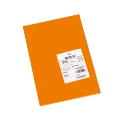 Cartulina Guarro din a4 naranja 185 gr paquete 50 hojas