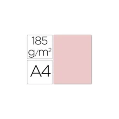 Cartulina Guarro din a4 rosa 185 gr paquete 50 hojas