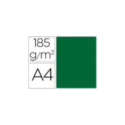 Cartulina Guarro din a4 verde abeto 185 gr paquete 50 hojas
